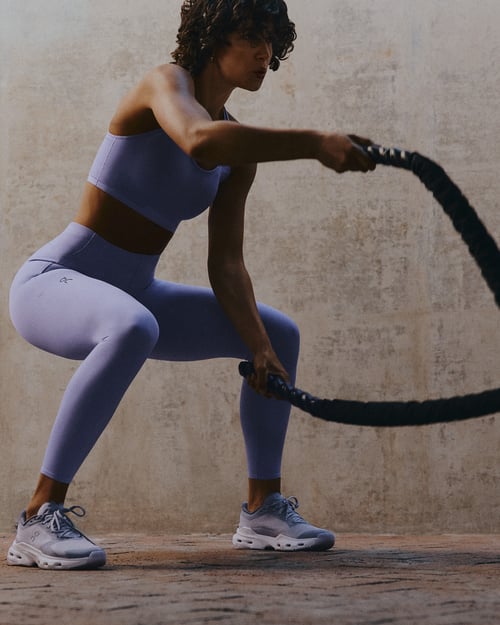 Lichtblauwe On sport outfit