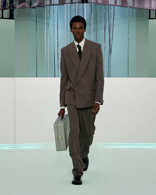 boss outfit heren grijs pak