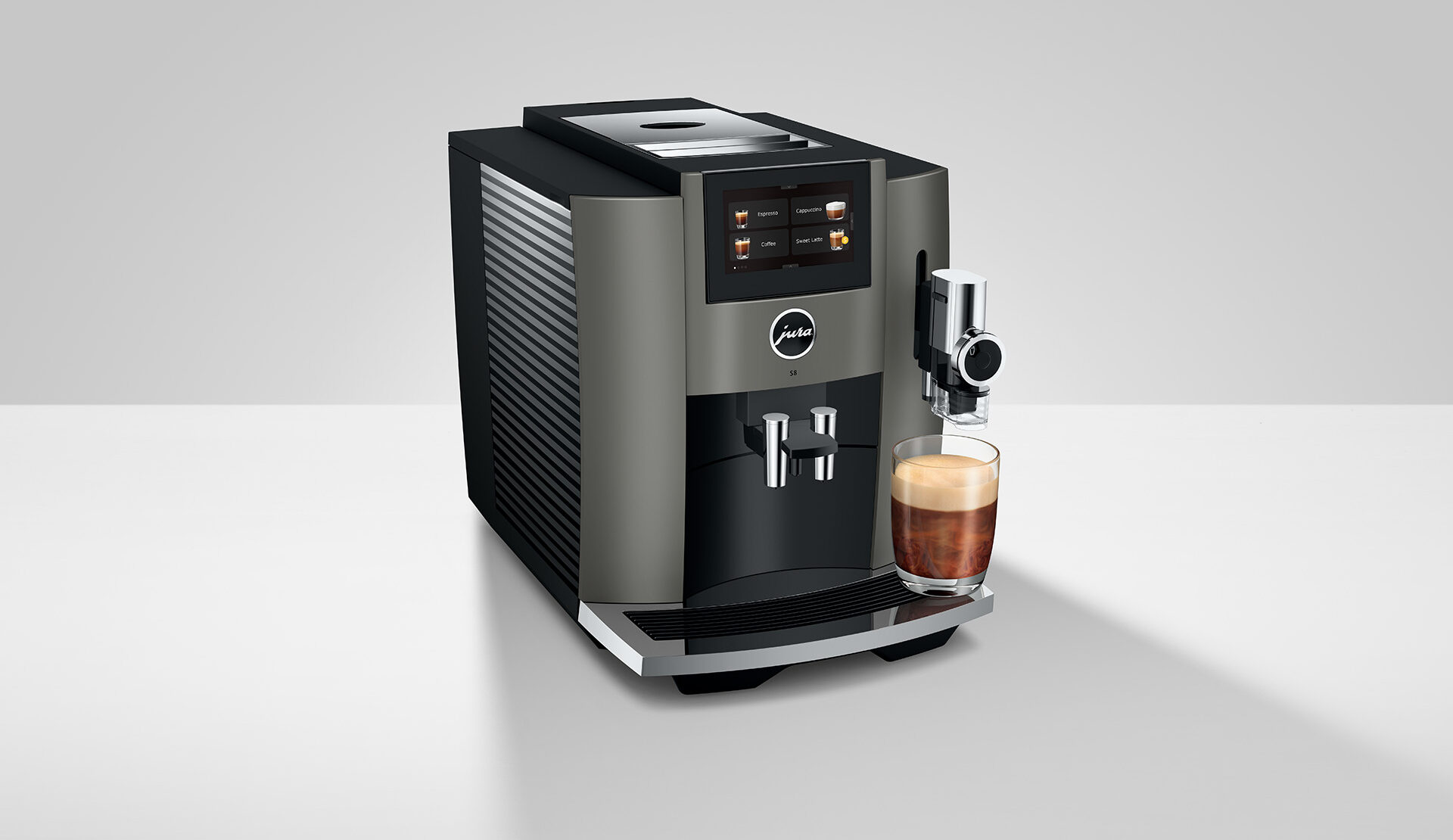 JURA koffiemachine met alle koffie mogelijkheden