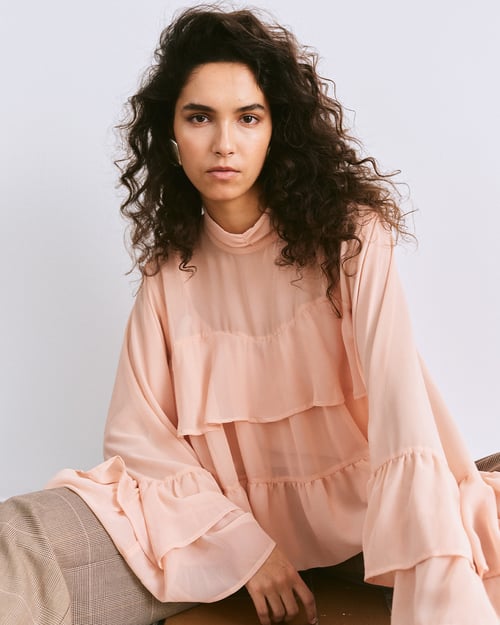 Roze Gestuz blouse
