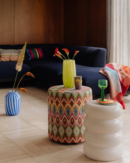 Eclectische stijl woonkamer