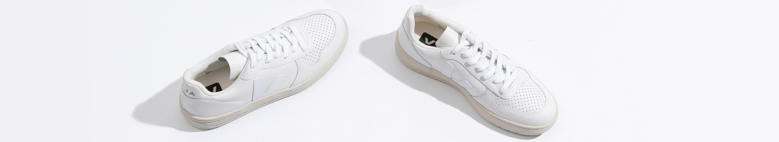 Veja Dames Campo Sneaker Leer Wit/Blauw | SALE € 129,- (17% Korting)