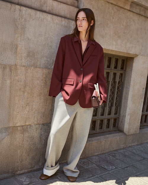 bordeaux blazer bijenkorf